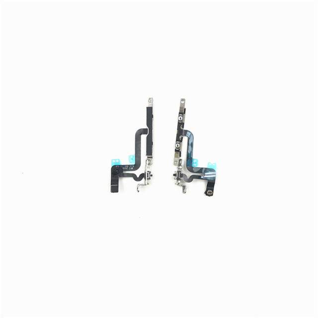 Power Flex for iPhone 6 6s 7 8 Plus 5C 5 5s SE 7G 8G 6G 8 Plus Mute & Volume Button Switch Key Power Flex Cable With Metal Parts