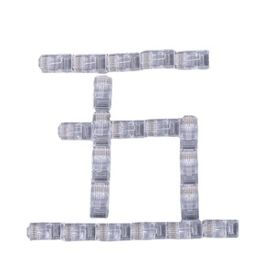 <b>Rj45</b> Non Shielded Cat5e 8P8C Network Connector Ethernet Plug For <b>Cable</b> Wiring Electronics Box Pack - Product Image 5