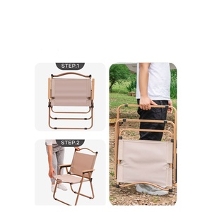 <span class=keywords><strong>Chaise</strong></span> pliante portable personnalisée en grain <span class=keywords><strong>de</strong></span> bois pour les activités <span class=keywords><strong>de</strong></span> plein air pour les pique-niques, les voitures, le <span class=keywords><strong>camping</strong></span> et la pêche - Product Image 4