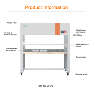 <span class=keywords><strong>Cabinet</strong></span> à flux laminaire vertical ISO 5, banc propre avec filtre HEPA pour salle blanche - Product Image 2