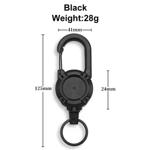 Logo personnalisé rapide XXH-P011 Spot Goods <span class=keywords><strong>Porte</strong></span>-clés rétractable <span class=keywords><strong>Porte</strong></span>-<span class=keywords><strong>badge</strong></span> en plastique Moulinet antivol Carebiner avec <span class=keywords><strong>porte</strong></span>-clés - Product Image 4