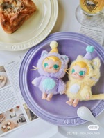 Popmart Original Baby Molly Pocket Friends Series PVC Plush Blind Box 6-Piece Action Figure Customizable Mystery Doll Decoration