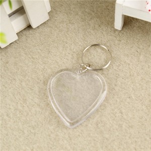 Porte-clés créatif transparent en acrylique pour photos, mini album photo, porte-clés transparent avec insertion d'image, porte-clés vierges - Product Image 6