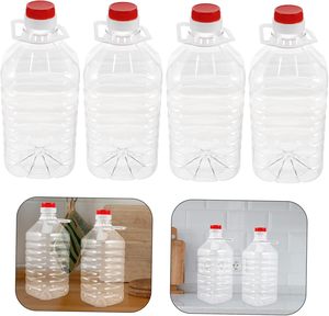 Customizable Logo Printing 3 Liter 5 Liter PET Clear <b>Plastic</b> Square Oil <b>Drum</b> Bottle Square - Product Image 4