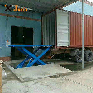 منصة رفع كهربائية مقصية بحمولة 2 طن لتحميل الحاويات، منصة هيدروليكية ثابتة لرافعة شوكية - Product Image 3