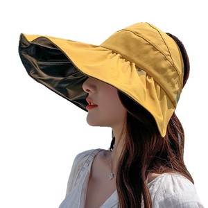 Pink Wide Brim Sun Hat With Uv Protection For Women Summer Outdoor Wear - Product Image 4