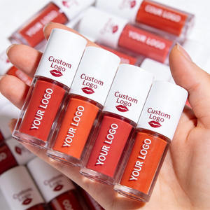 Gloss à lèvres végétalien Teinte personnalisée Logo brillant Rose nude Marque privée Rouge à lèvres hydratant non collant - Product Image 4