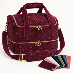 Bolsa Organizadora de Cosméticos de Doble Capa Personalizada con Correa para el Hombro |   OEM/ODM - Product Image 5