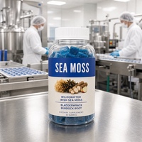 Gummies de mousse de mer 3000mg, 60 unités, véganes, avec racine de bardane pour adultes, bien-être quotidien, marque privée, fournisseur d'usine OEM ODM