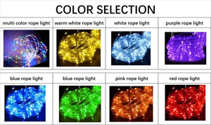 Newish función lámpara Solar al aire libre Arco Iris <span class=keywords><strong>LED</strong></span> luces de Navidad decoración control remoto lámpara de color luces de cuerda impermeables - Product Image 6