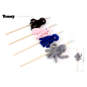 Giocattolo per Gatti Yommy, Bastone a Forma di Polpo 40cm, Giocattolo in Peluche per Gatti - Product Image 1