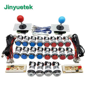 Tự làm phong cách Mỹ Arcade chụp máy Kit LED Push nút không chậm trễ USB Encoder LED Joystick cho PC <span class=keywords><strong>Raspberry</strong></span> Pi nhựa - Product Image 4