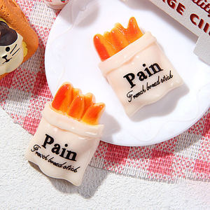 3D樹脂シミュレーション食品ミニパンDIY手作りミニ樹脂玩具アクセサリー - Product Image 5