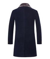 M-5XL Nouveau manteau d'hiver pour homme avec fourrure intégrée, gris, marine, noir, manteau épais coupe-vent