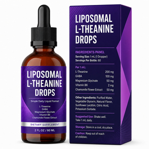 Vente Flash : Gouttes Liquides Nootropiques Sans Sucre 4-GABA, Théanine, Magnésium, Riches en Protéines, Améliore l'Immunité, Sans Gluten, Halal - Product Image 6