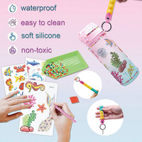 Kit de bouteille d'eau à décorer soi-même avec strass pour enfants, artisanat créatif, jouet pour enfants, cadeau d'anniversaire