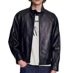 Chaqueta de Cuero para Hombre, Estilo Informal, Delgada, Formal, Holgada, Impermeable, Transpirable, para Trabajo, Descanso, Aire Libre y Senderismo - Product Image 2