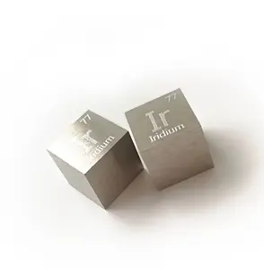 High Quality 10*10*10mm Iridium metal ingot 99.95% PURE element cube collection