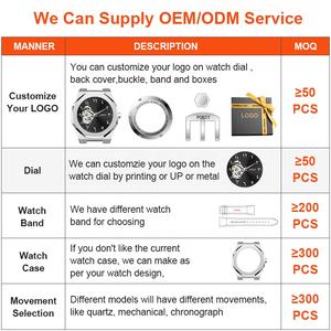 OEM/ODM lujo árabe número Dial hombres logotipo personalizado reloj automático mecánico hombres reloj de pulsera para la etiqueta privada - Product Image 3