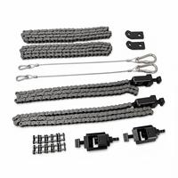 Solution de maintien pour usinage de brides de soupapes, ensemble de serrage à chaîne en acier allié avec fixation en T pour machine CNC