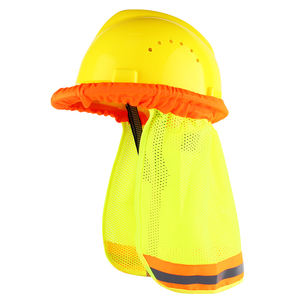 Cappello rigido in poliestere personalizzabile parasole riflettente in rete traspirante casco protezione solare con abbigliamento di sicurezza riflettente - Product Image 6