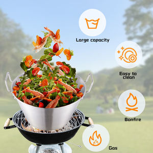 Sartén Mexicana Duradera De Acero Inoxidable De Gran Capacidad DaoSheng Para Velas De Acero Inoxidable Cazo <span class=keywords><strong>Carnitas</strong></span> - Product Image 2