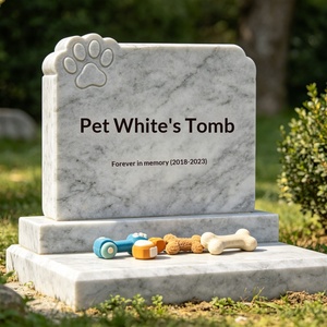 Stèles funéraires personnalisés pour animaux de compagnie, sculptures en granit naturel, inscriptions gravables, plaques commémoratives, statues d'animaux bien-aimés, décorations de <span class=keywords><strong>cimetière</strong></span> - Product Image 4