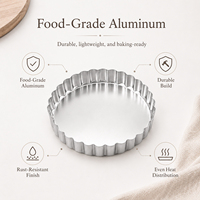 Großhandel Hochwertige Einweg produkte Eierkuchen Einzigartige Form Mini Cupcake Cups Aluminium folie Muffin Cup