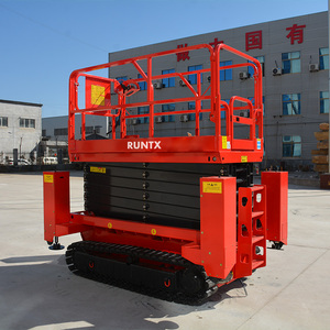 RUNTX 14m 12m 15m 18m levantador high end diesel autopropelido plataforma de trabalho off road tesoura elevador para construção - Product Image 4