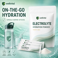 Fabricant de sachets individuels, vente en gros de poudre d'électrolytes non aromatisée pour une hydratation en déplacement