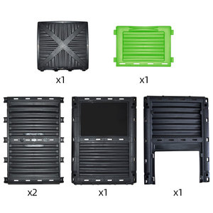 Usine Directement <span class=keywords><strong>Pas</strong></span> <span class=keywords><strong>Cher</strong></span> Poubelle De <span class=keywords><strong>Compost</strong></span> De Jardin Extérieur Facile <span class=keywords><strong>À</strong></span> Assembler Composteur En Plastique Durable Composteur - Product Image 3