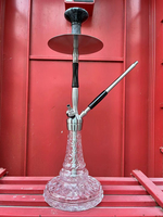 Disponible en gros narguilé accessoires fumer verre Chicha avec vase shisha narguilé or france shisha narguilé type libre