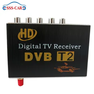 โทรศัพท์มือถือ Dvb T2เครื่องรับสัญญาณทีวีดิจิตอล Dvb-t2รถจูนเนอร์ Mpeg2/Mpeg4 Hd ชุดกล่องด้านบนสำหรับรถ Dvd