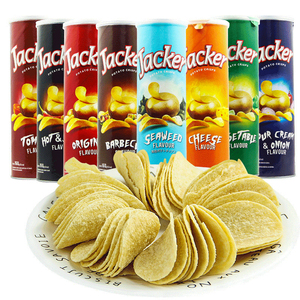 ชิปมันฝรั่งแจ็คมาเลเซีย100กรัมขนมแปลกใหม่ของขบเคี้ยวผักรสเผ็ดบรรจุกระป๋อง - Product Image 2