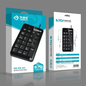 Cadeve 670 Numeric Keypad USB <b>Wired</b> Compact <b>Keyboard</b> For Finance Accounting Business Use - Product Image 1