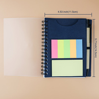Bloc-notes de poche GemFully, bloc-notes mignon, bloc-notes adhésifs, blocs de notes autocollants, papeterie à étiquette privée avec adhésif