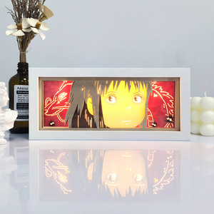 Personalizado Anime 3D sombra papel tallado lámpara artesanía <span class=keywords><strong>Dragon</strong></span> Balls una pieza figuras noche luz caja hogar escritorio adornos Decoración - Product Image 6
