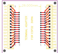 Carte d'extension ESP32 Splitter Board 30 broches GPIO pour développement