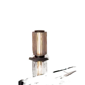 Lampe de table en verre artistique E27 LED 220V, commande par interrupteur, design simple pour salon et chambre à coucher - Product Image 5