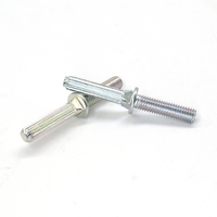 Factory Direct OEM verzinkter Kohlenstoffs tahl Stab Metall gerändelter Pass stift Spezial bolzens tange 4.8 8.8 Gewindes tangen