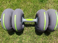 Ensemble d'haltères souples réglables 3-en-1, barre de musculation et kettlebell convertibles, capacité 40 kg, rempli de sable de fer, anti-collision