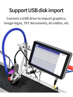 Impresora de Inyección de Tinta en Línea para Datos Variables TIJ 600DPI, Máquina de Codificación de Códigos QR, Códigos de Barras y Números de Serie para Producción