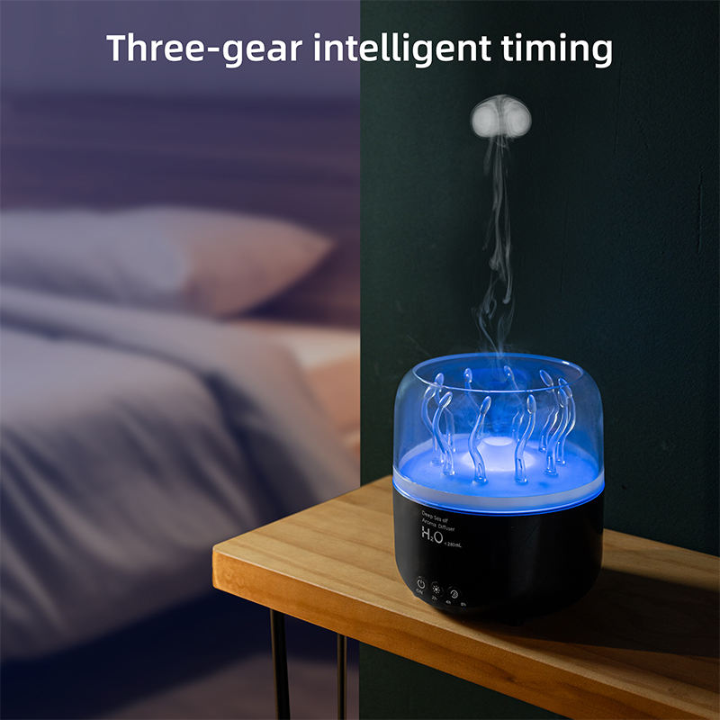 ORANGLES Jellyfish Rotating Spray Humidifier | Ultrasonic Essential Oil Diffuser with Night Light | Home Aromatherapy – orangles Qatar - full product showcase - displaying specifications - Image 5 of 6 | adapts to any space | Jellyfish Rotating Spray Humidifier | Ultrasonic Essential Oil Diffuser with Night Light | Home Aromatherapy – orangles Qatar deal New Jersey | Free Shipping ORANGLES