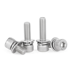 Vis à tête cylindrique en acier inoxydable 304 avec rondelles plates à ressort M3 M4 M5 M6 - Product Image 2