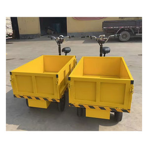 CE Warehouse Four Wheeled Electric <b>Trolley</b> Hand-Push Flatbed Truck Electric <b>Trolley</b> Carrying - Product Image 5