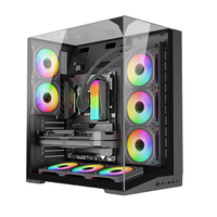 Boîtier ATX léger de 6,7 kg compatible avec les GPU de 430 mm, connexion arrière USB 3.0 Type C, carte mère, 2 SSD, 1 HDD, 7 emplacements d'extension