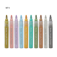 Touchfive — stylos marqueurs de peinture en acrylique Permanent, résiste à l'eau, 75 couleurs, pour peinture au Rock, projets artisanaux, bricolage, en céramique, verre et toile