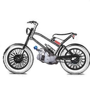 Bicicletta Motorizzata da Spiaggia <span class=keywords><strong>Cruiser</strong></span> Retrò Vintage da Fuoristrada Moto Cross con Motore a Benzina da 50cc 80cc 110cc e Ruote da 26 Pollici per Adulti - Product Image 4