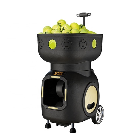 SIBOASI Cheap Tennis T7 Automatic Ball Vending Throwing Training Launcher Machine 120 Balls Capacity Universal Voltage 24-Month