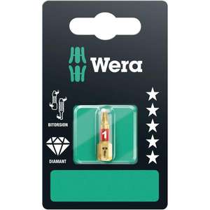 Wera-บิต Phillips 05073335001 (บรรจุภัณฑ์แบบบริการตนเอง)-แทรก4013288029355สำหรับขันสกรูบิต - Product Image 1